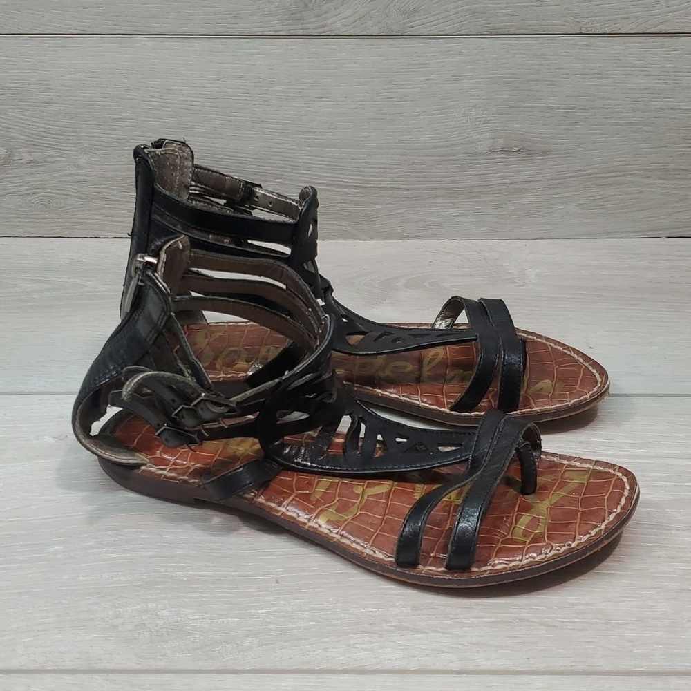 Sam Edelman Womens Georgia Leather Thong Sandals Flats shoes sz 6M